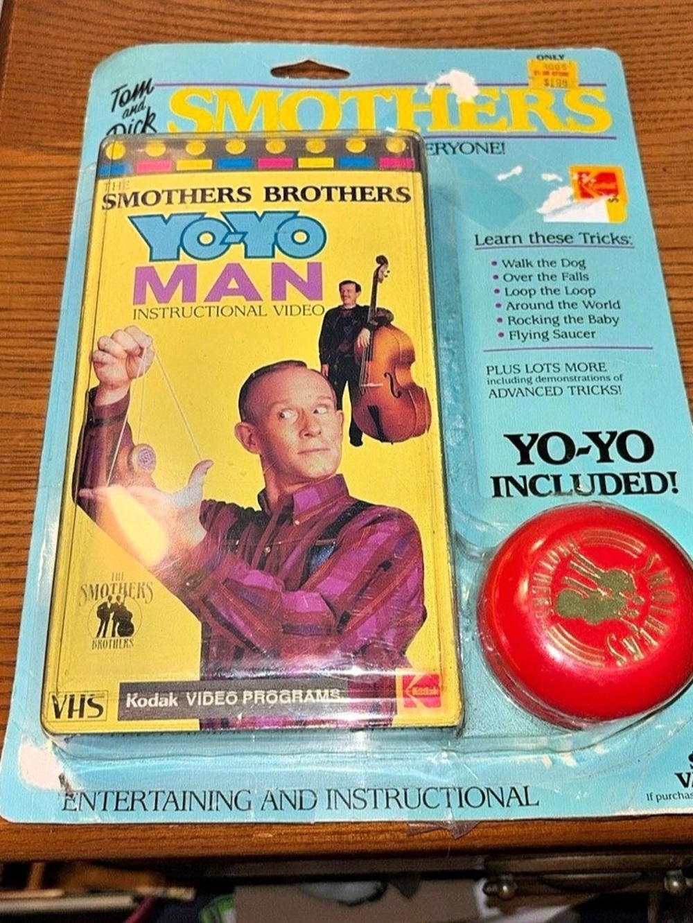 Smothers Brothers Yo-Yo Man Instructional Video VHS Video & Yo-Yo Set